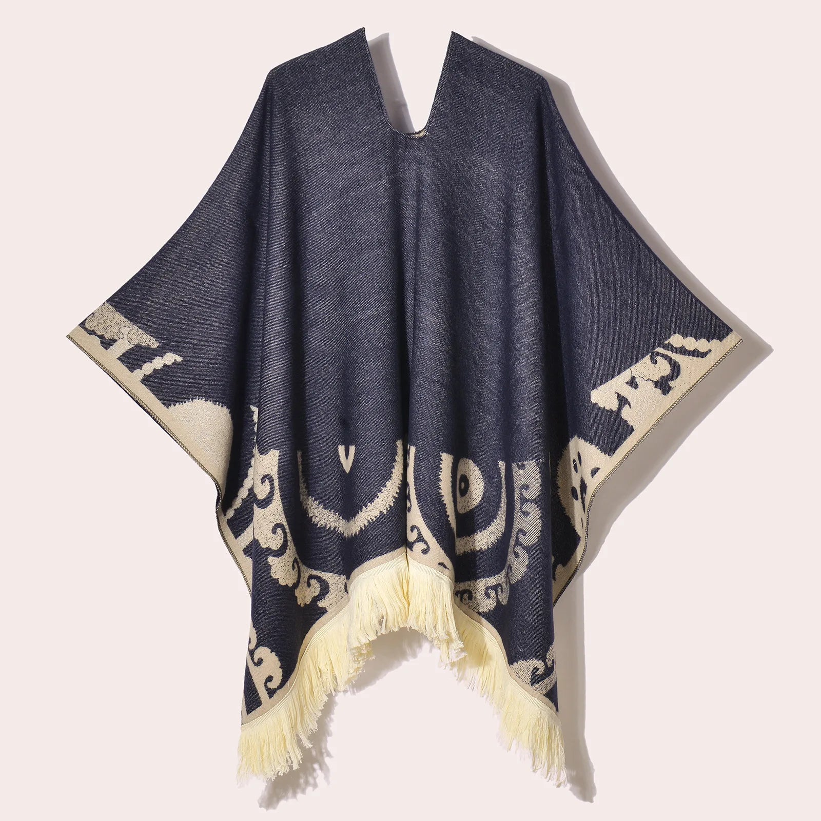 Poncho pour femme chaud style peruvien manta