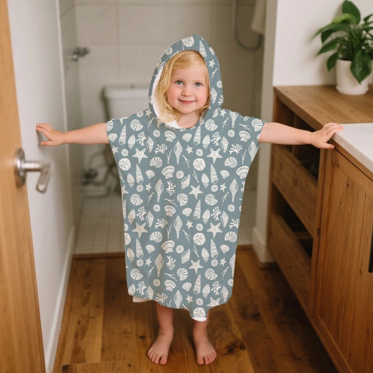 Poncho de plage ultra-absorbant pour enfant