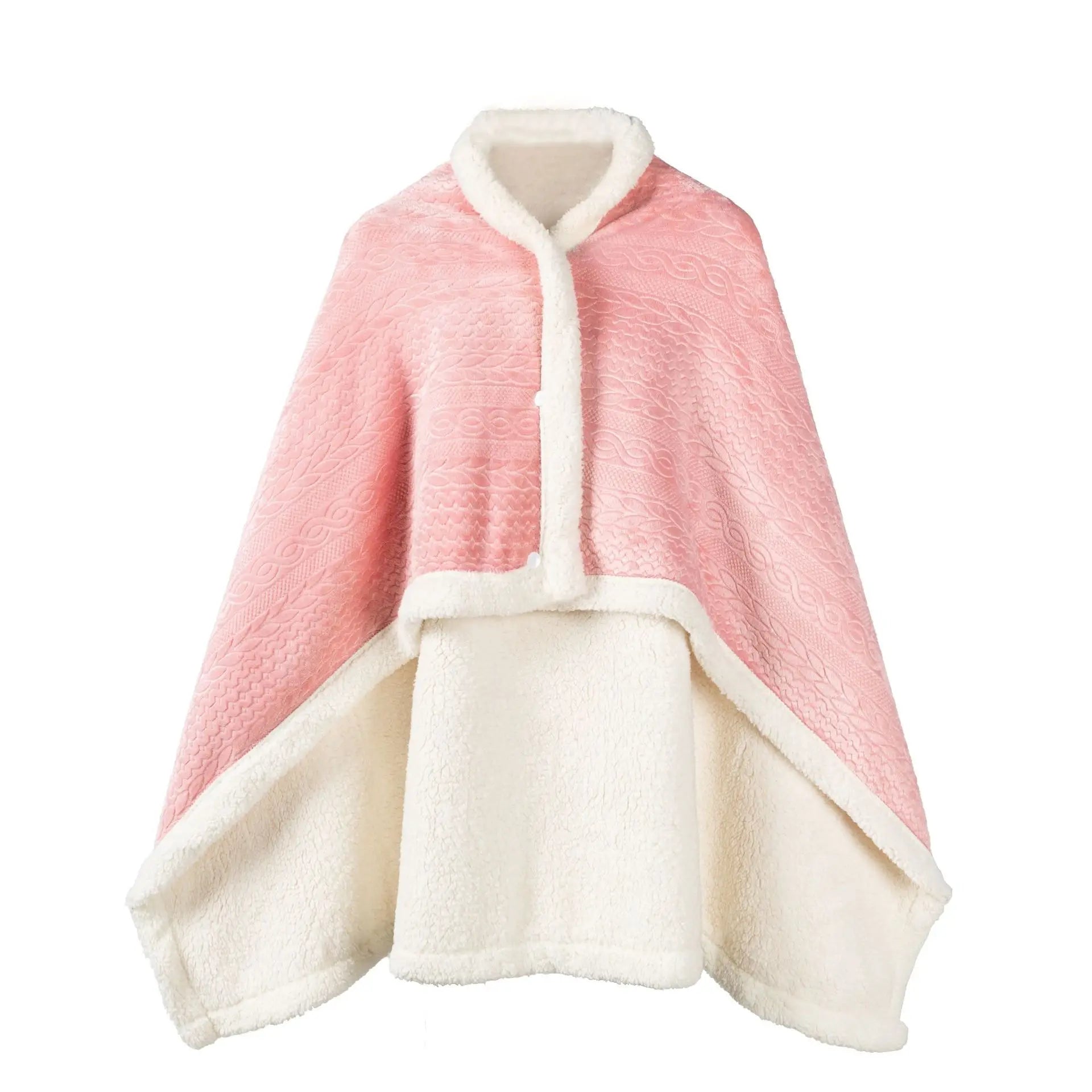 Poncho polaire court pour femme