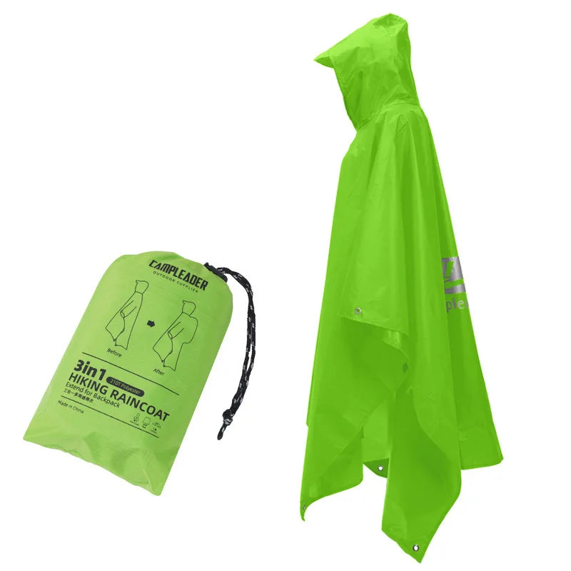Poncho de pluie imperméable pour pêche et randonnée