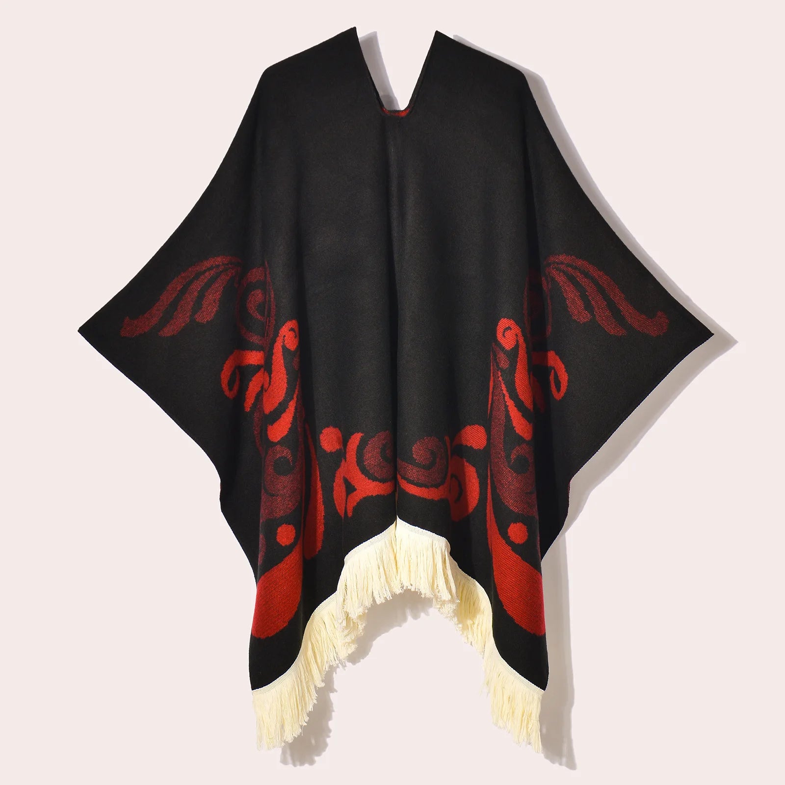 Poncho pour femme chaud style peruvien manta