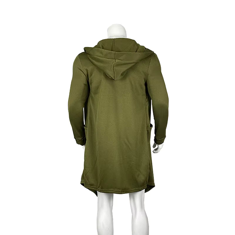 Poncho homme d'hiver long par-vent