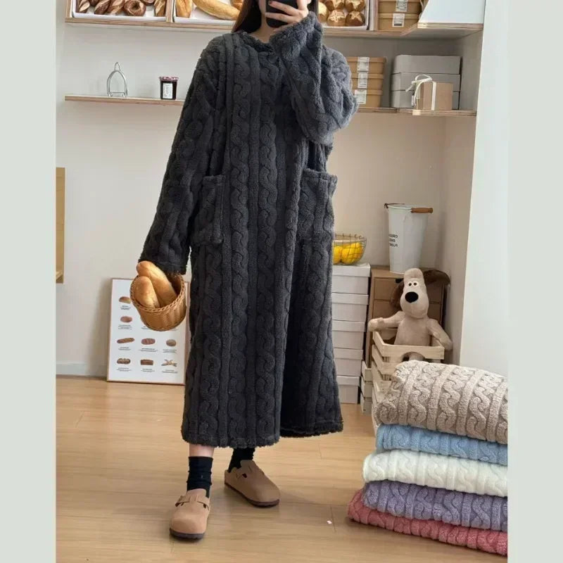 Poncho polaire chaud pour femme doux