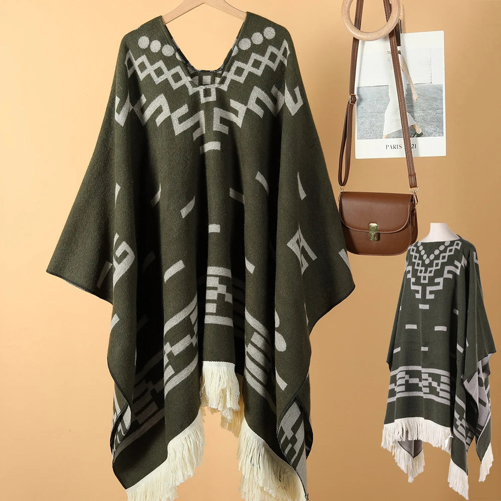 Poncho pour femme boho toute saison