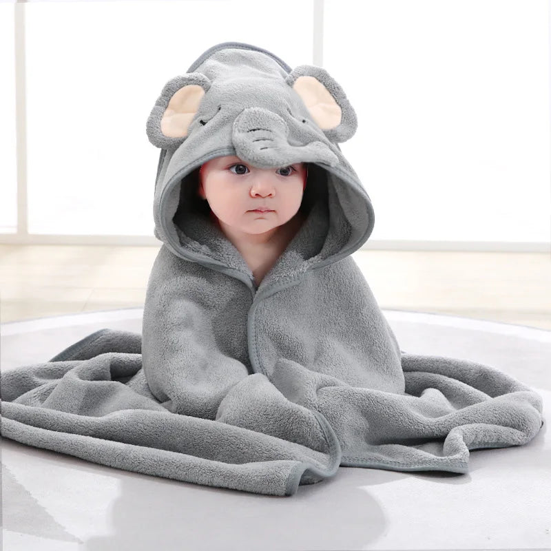 Poncho serviette de bain super mignon pour bébé et enfant
