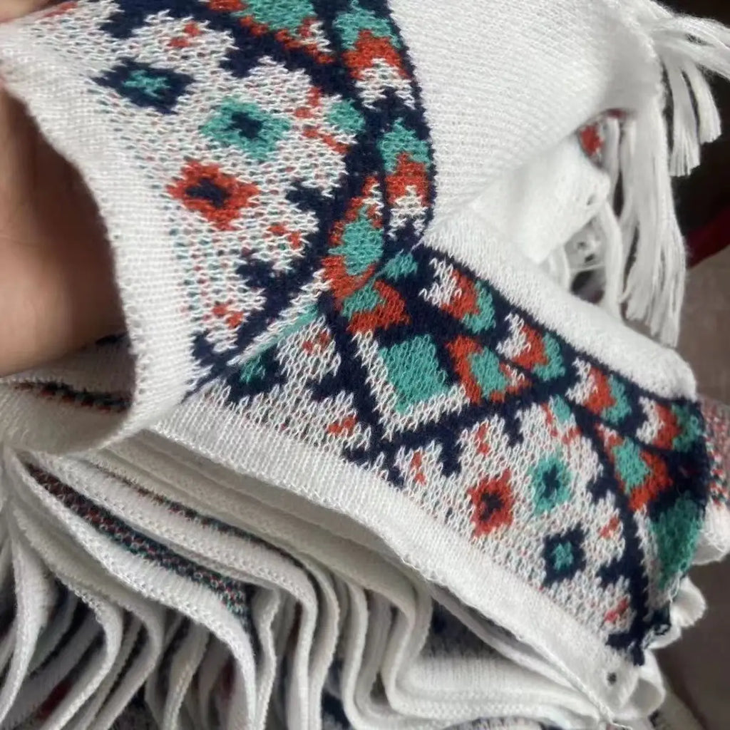 Poncho femme ethno-boho