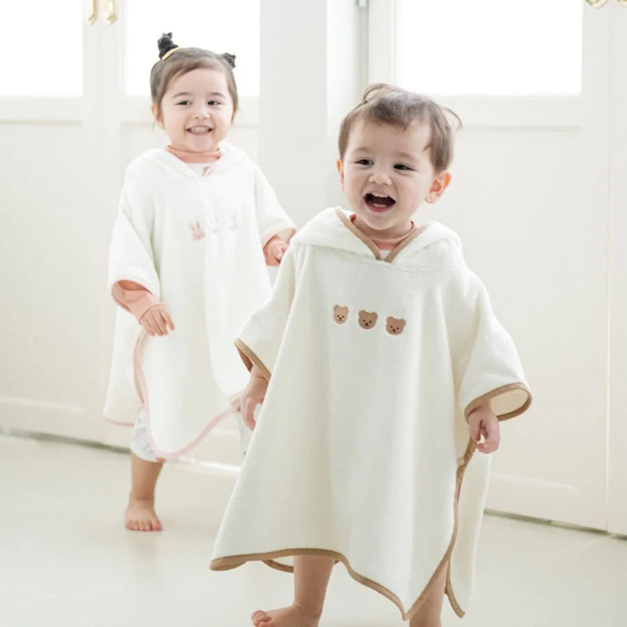 Poncho serviette de bain pour bébé