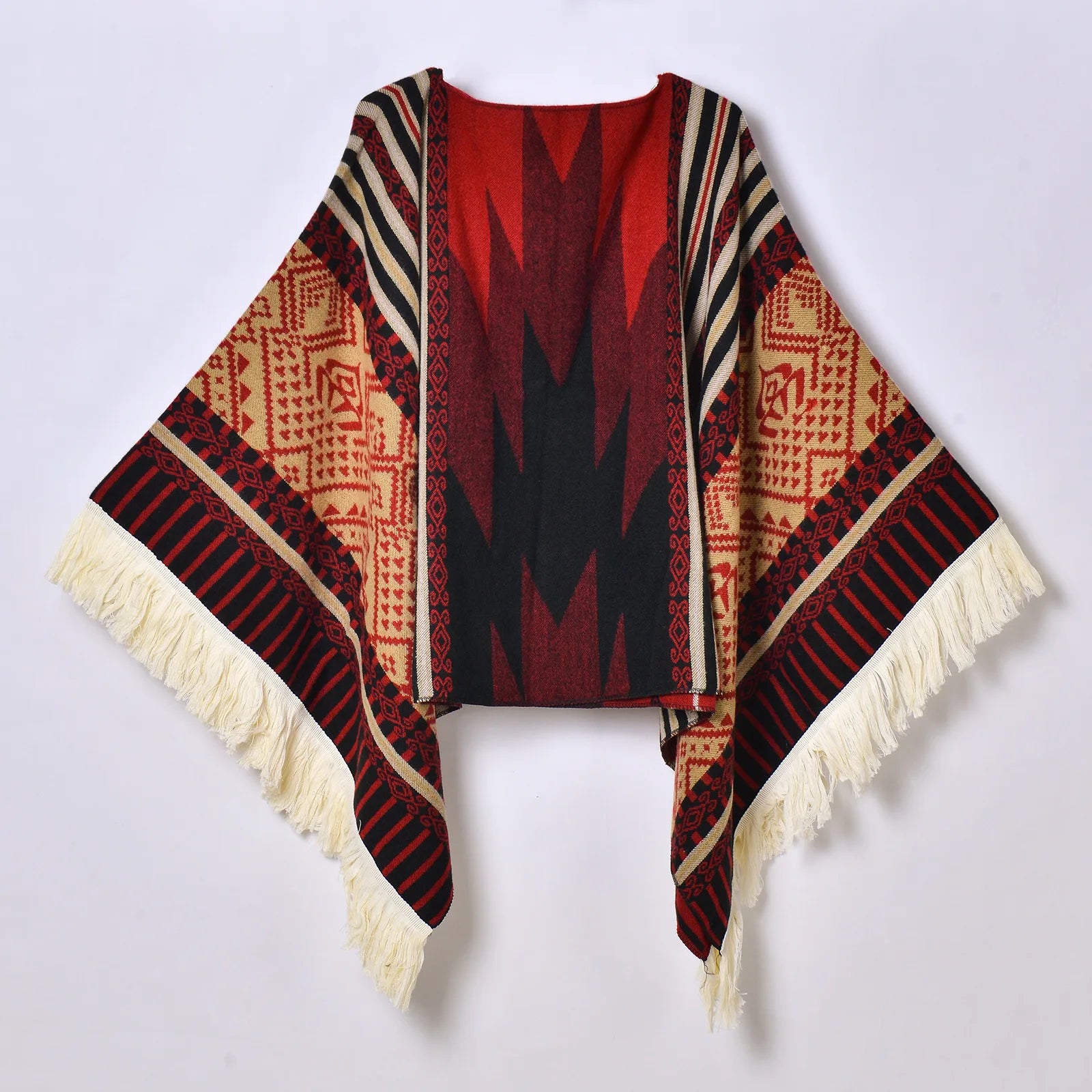 Poncho pour femme chaud style peruvien