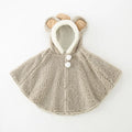 Poncho d'hiver ourson pour bébé