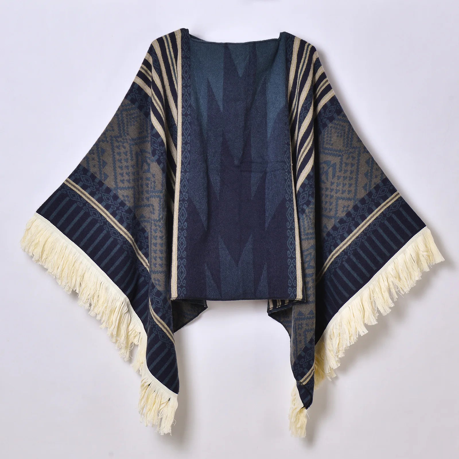 Poncho pour femme chaud style peruvien