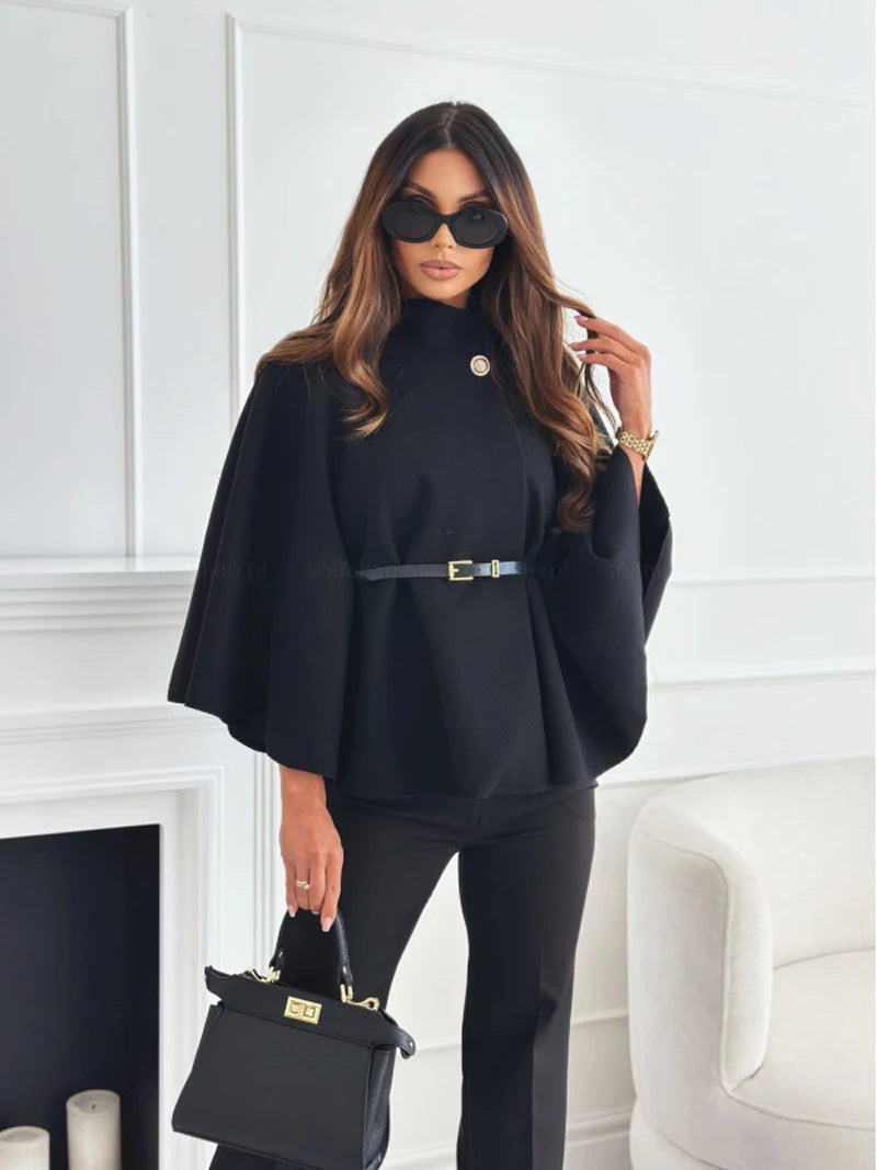 Poncho pour femme d'hiver chic