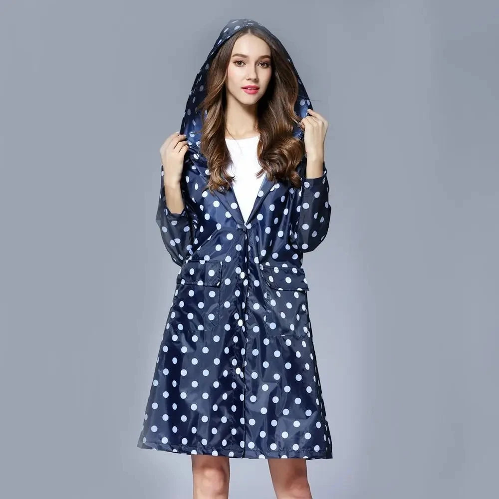 Poncho pluie femme à poids