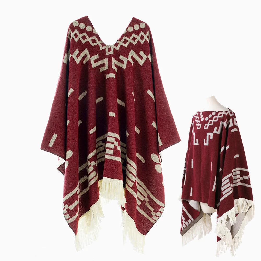 Poncho pour femme boho toute saison