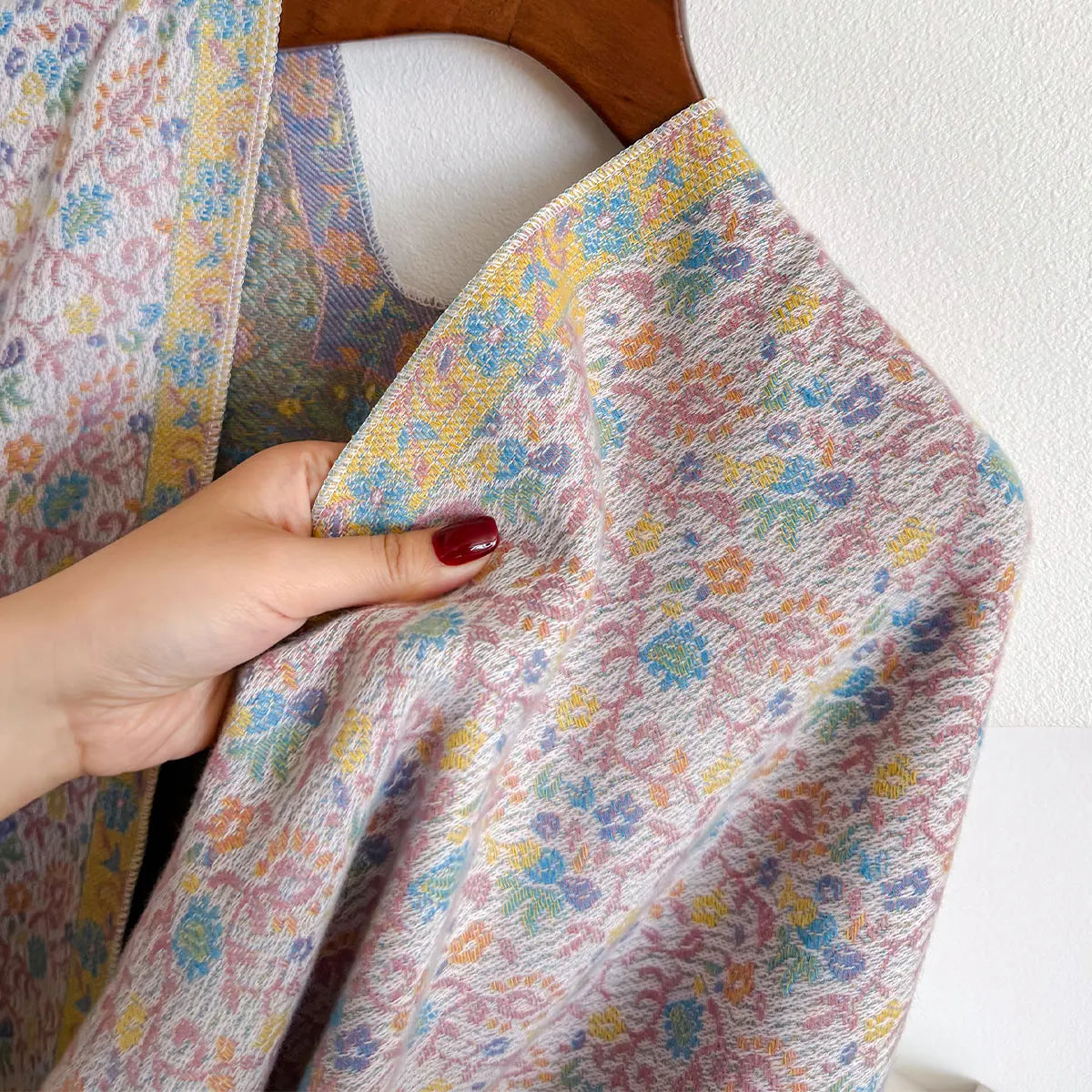 Poncho pour femme d'hiver long boho chic