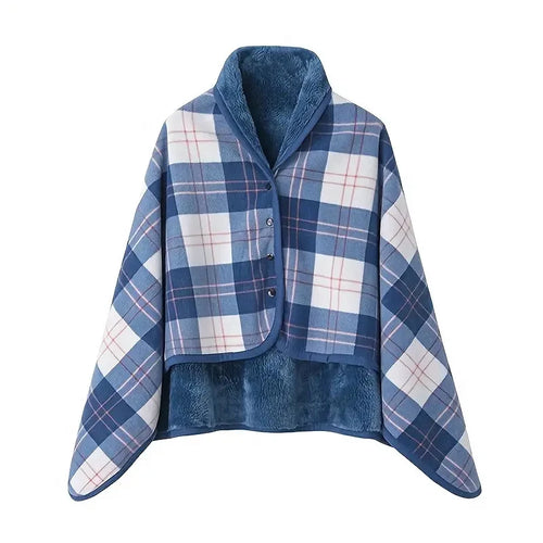 Poncho couverture polaire pour femme et homme