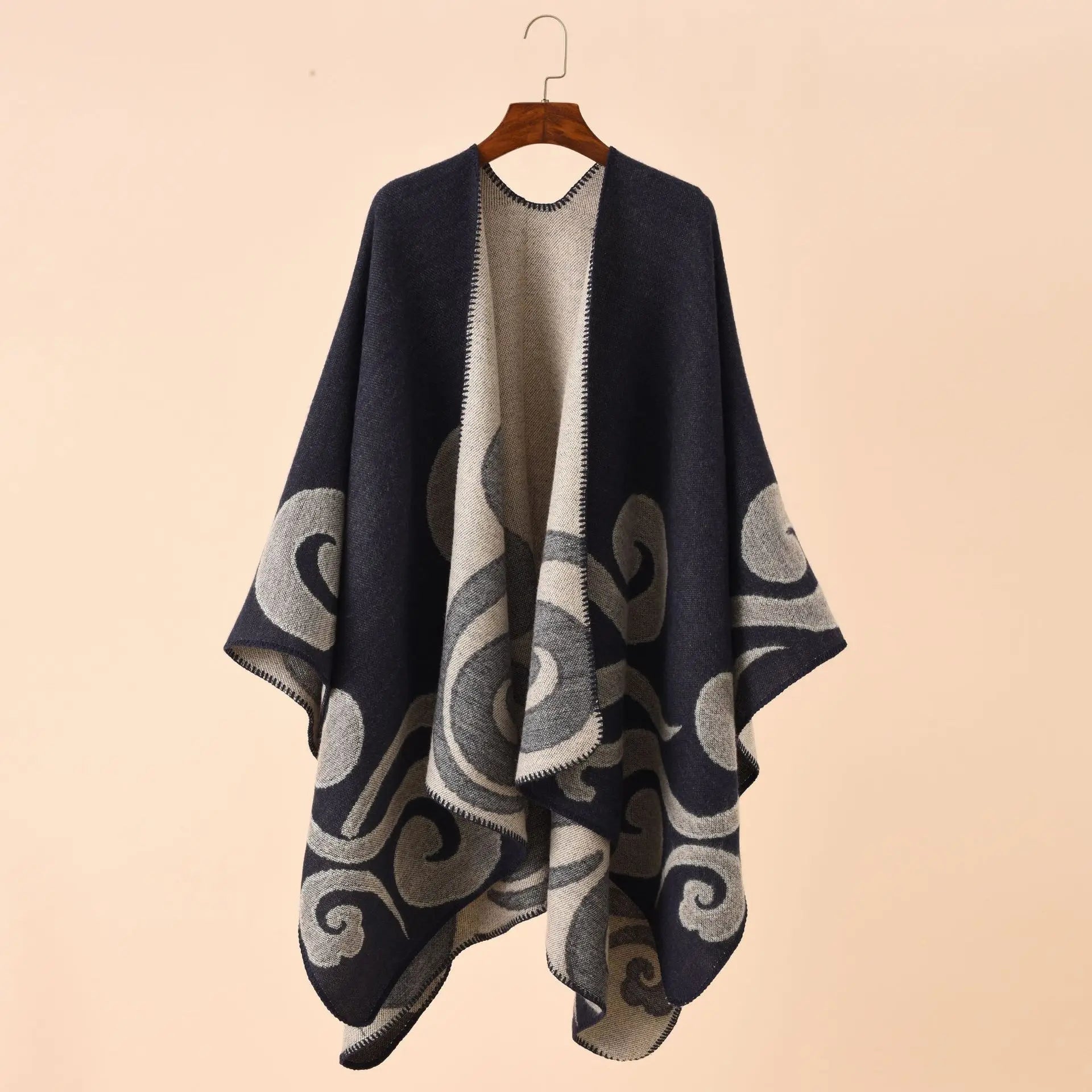 Poncho femme large