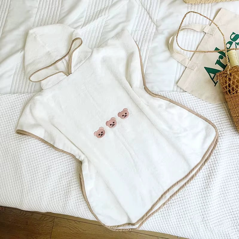 Poncho serviette de bain pour bébé