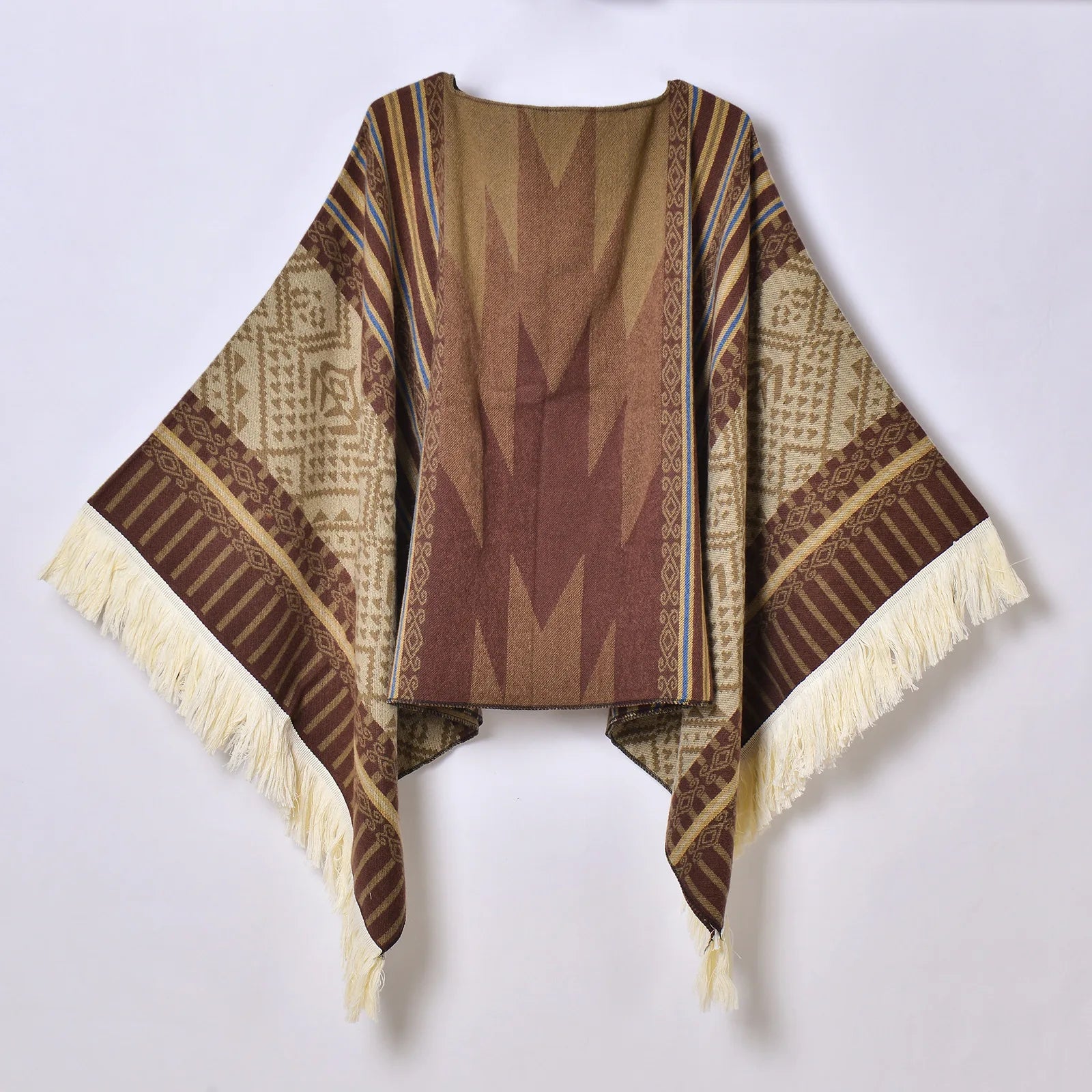 Poncho pour femme chaud style peruvien