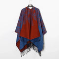 Poncho homme boho à capuche
