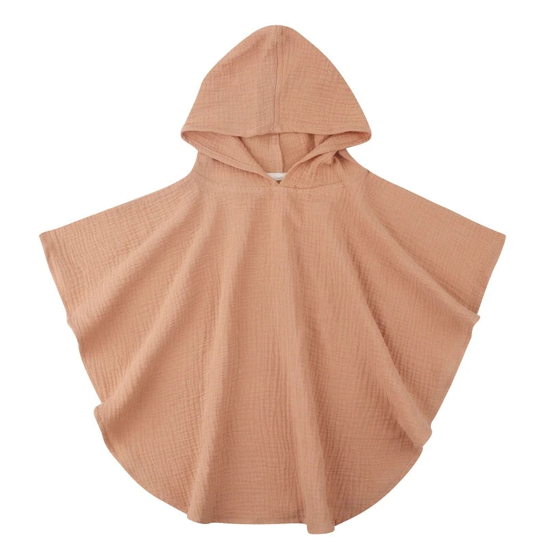 Poncho super absorbant de bain en coton pour bébé