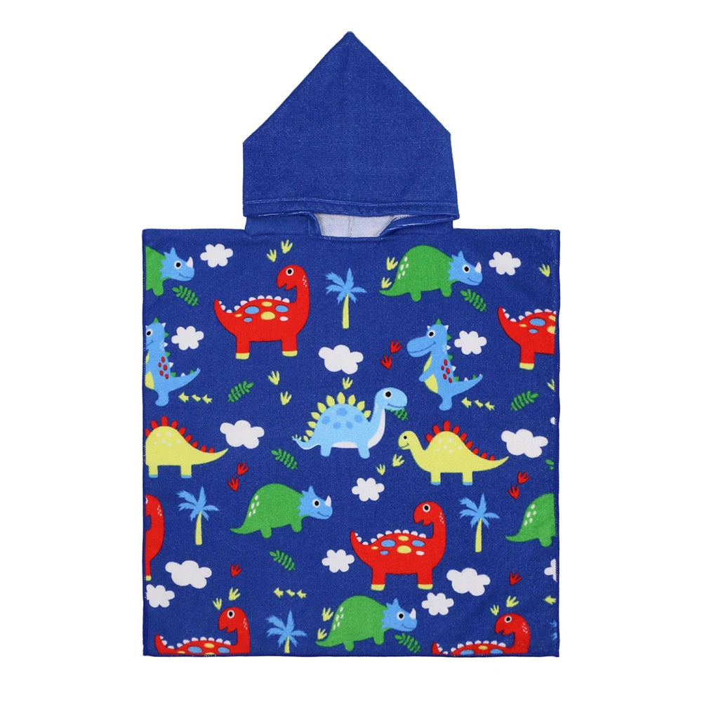 Poncho serviette cartoon de plage pour enfant cartoon