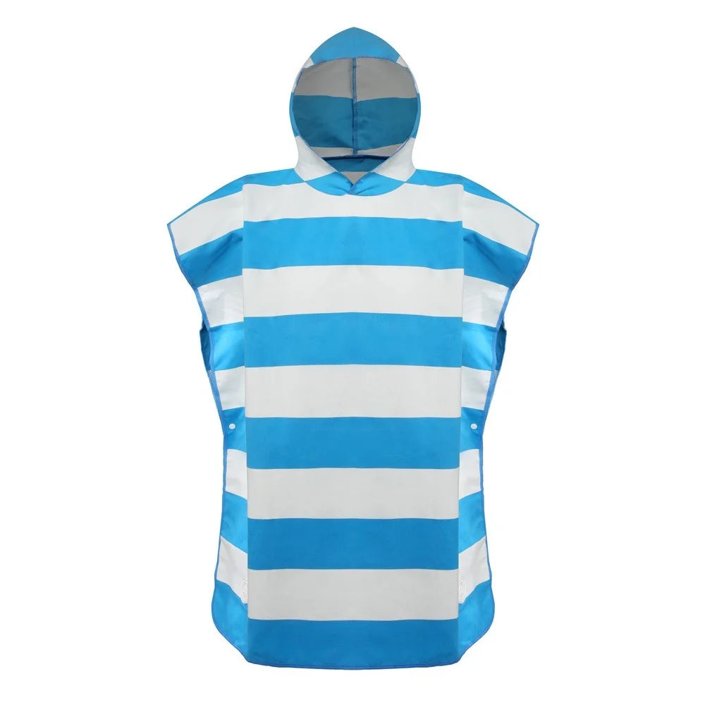 Poncho de surf rayé pour enfant