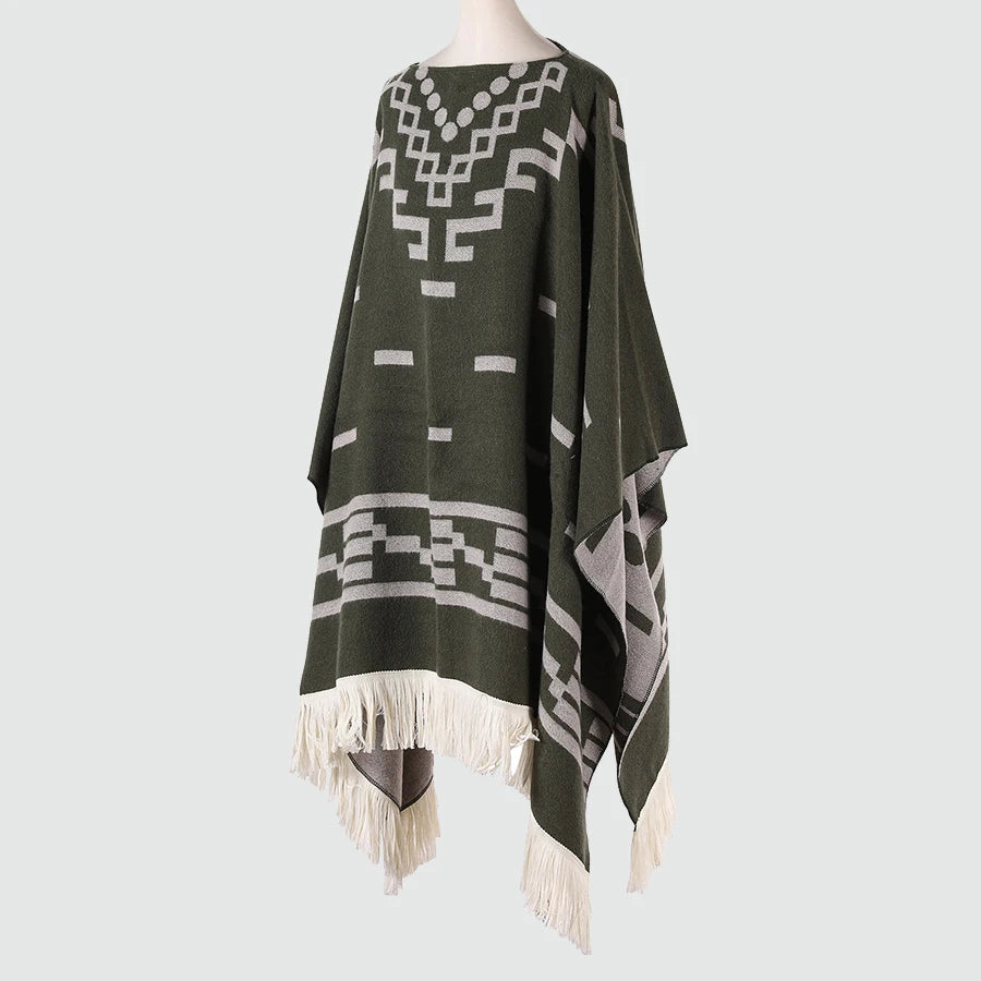 Poncho pour femme boho toute saison