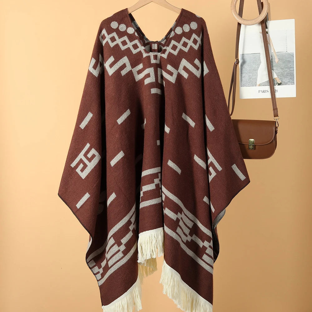 Poncho pour femme boho toute saison
