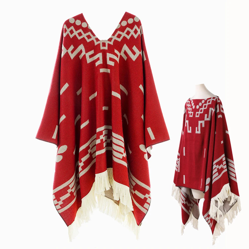 Poncho pour femme boho toute saison