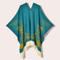Poncho pour femme chaud style peruvien manta