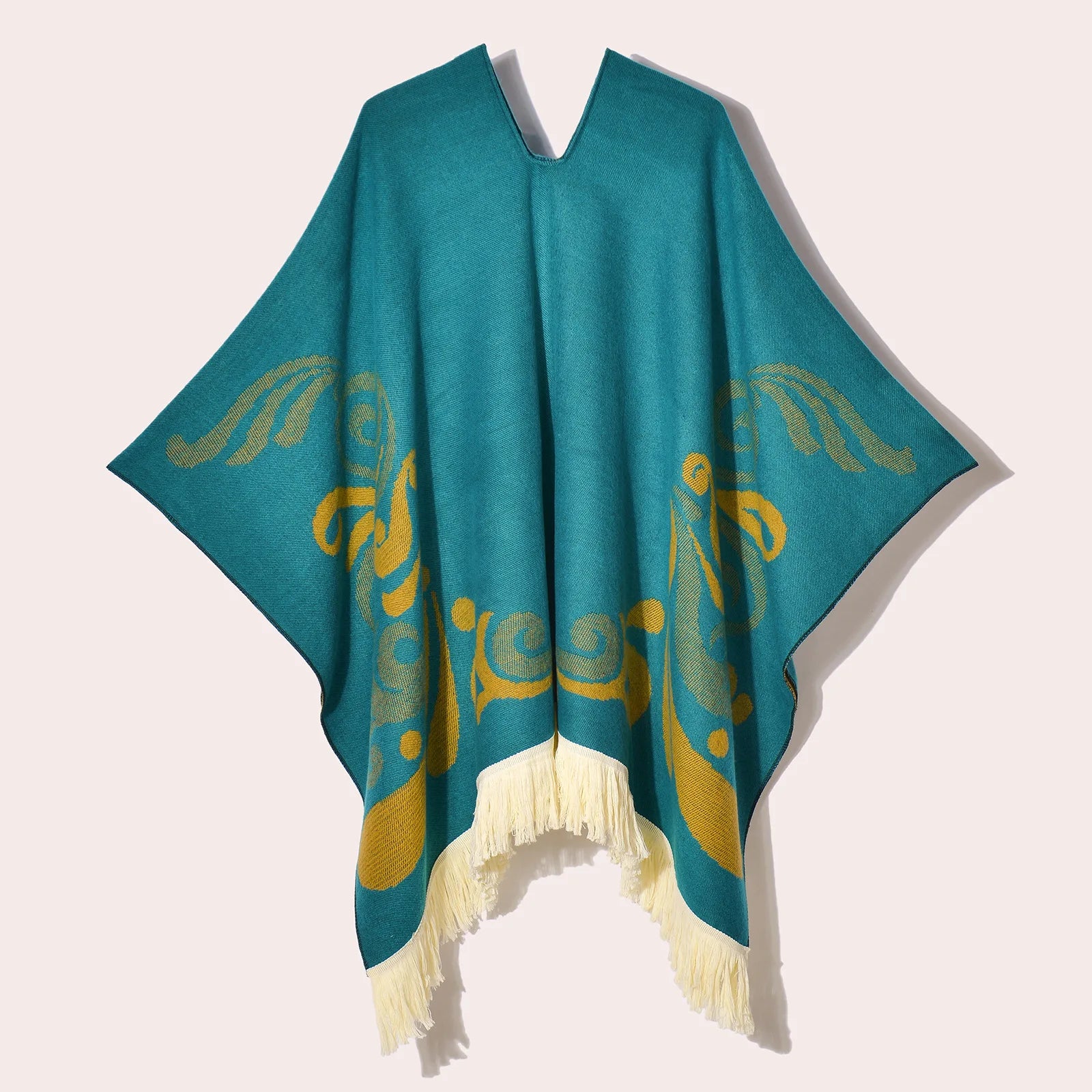 Poncho pour femme chaud style peruvien manta