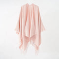 Poncho pour femme à franges boho