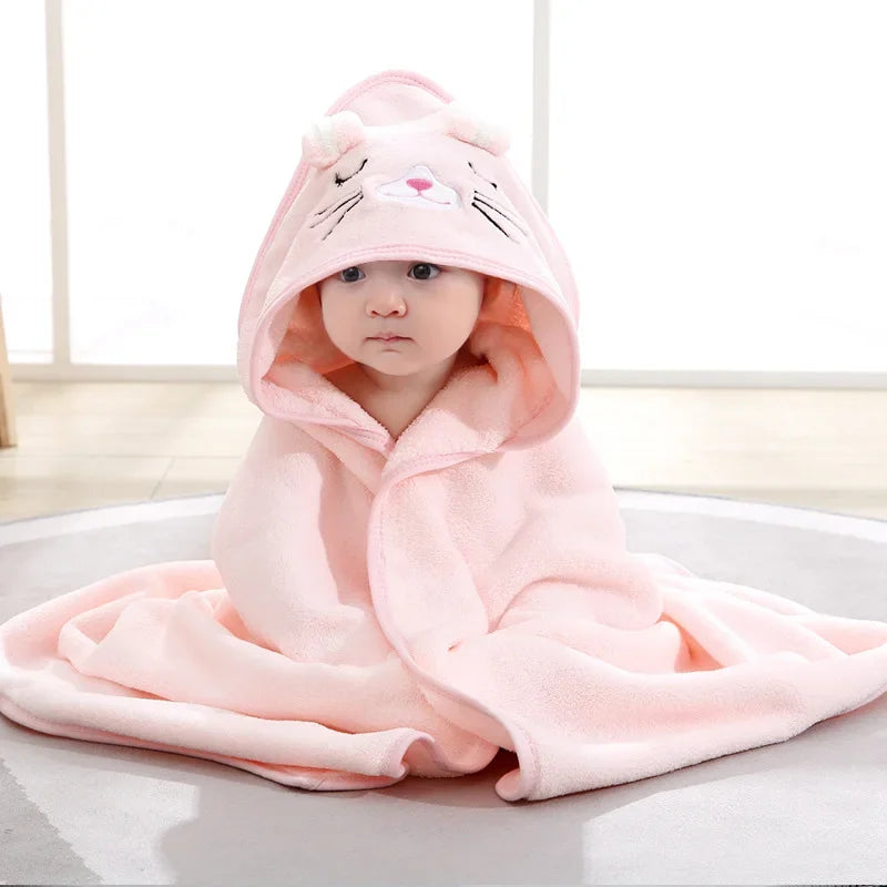 Poncho serviette de bain super mignon pour bébé et enfant