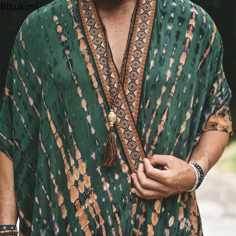 Poncho ouvert boho pour hommes