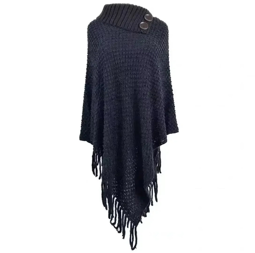 Poncho femme maillage boho