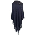Poncho femme maillage boho