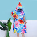 Poncho de surf absorbant floral