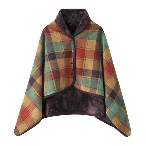 Poncho couverture polaire pour femme et homme