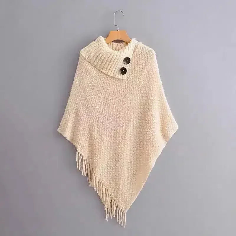 Poncho femme maillage boho