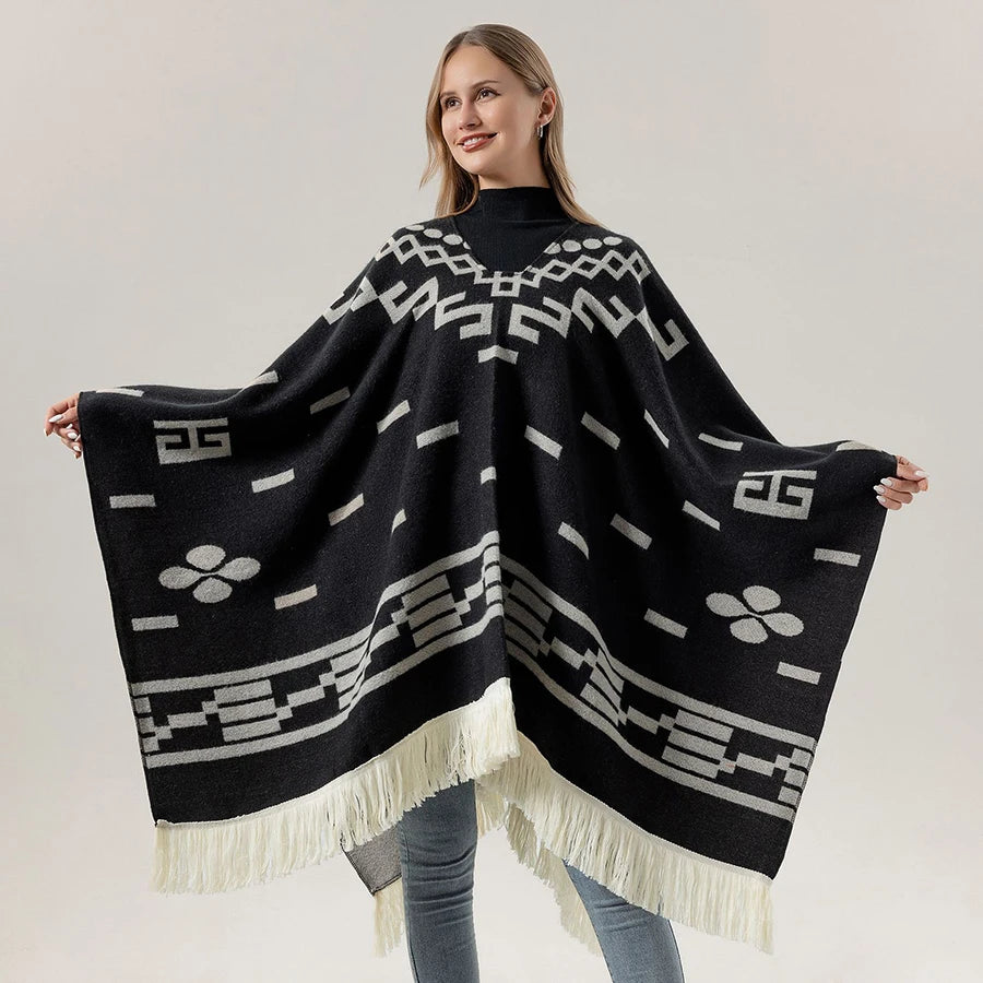 Poncho pour femme boho toute saison