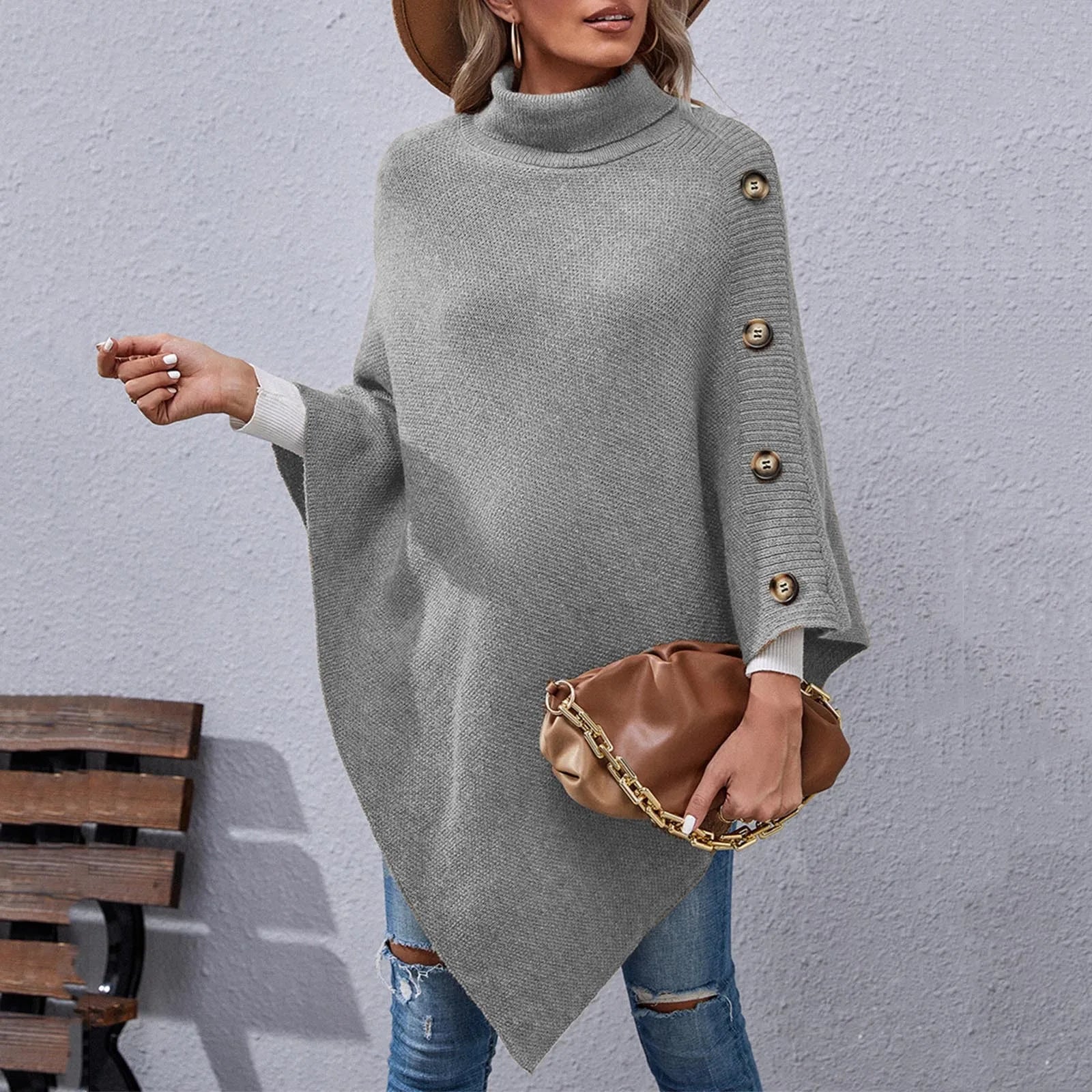 Poncho pour femme élégant