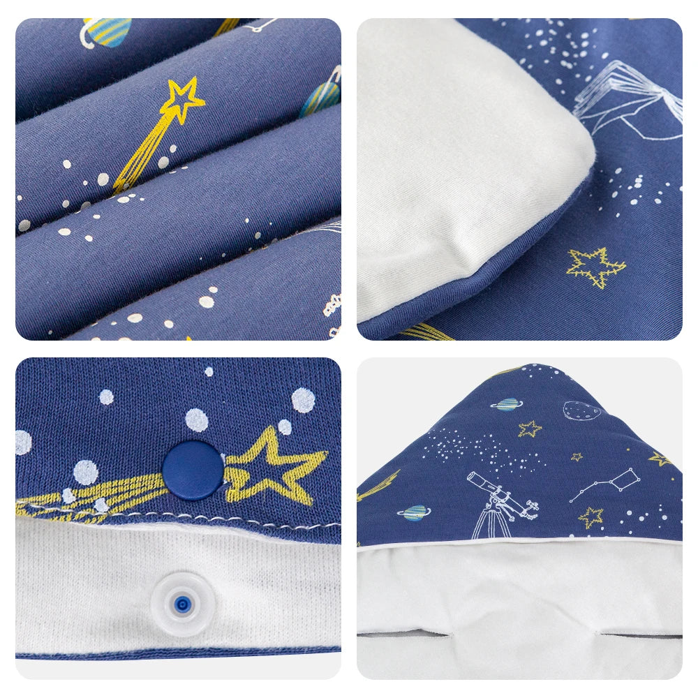 Poncho voiture étoilé pour bébé