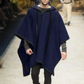 Poncho d'hiver chaud pour homme