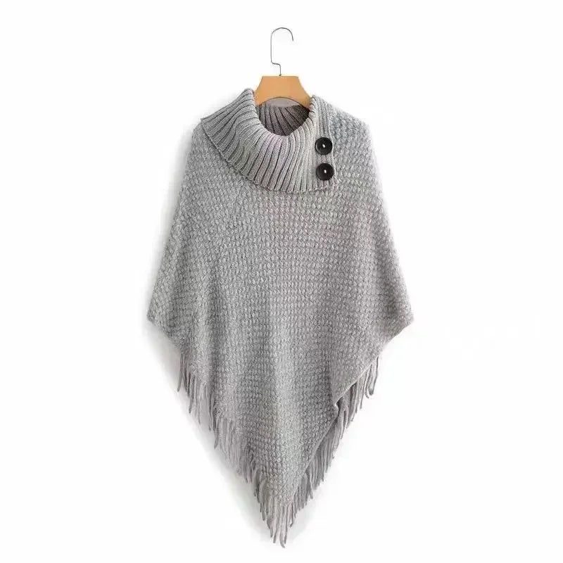 Poncho femme maillage boho