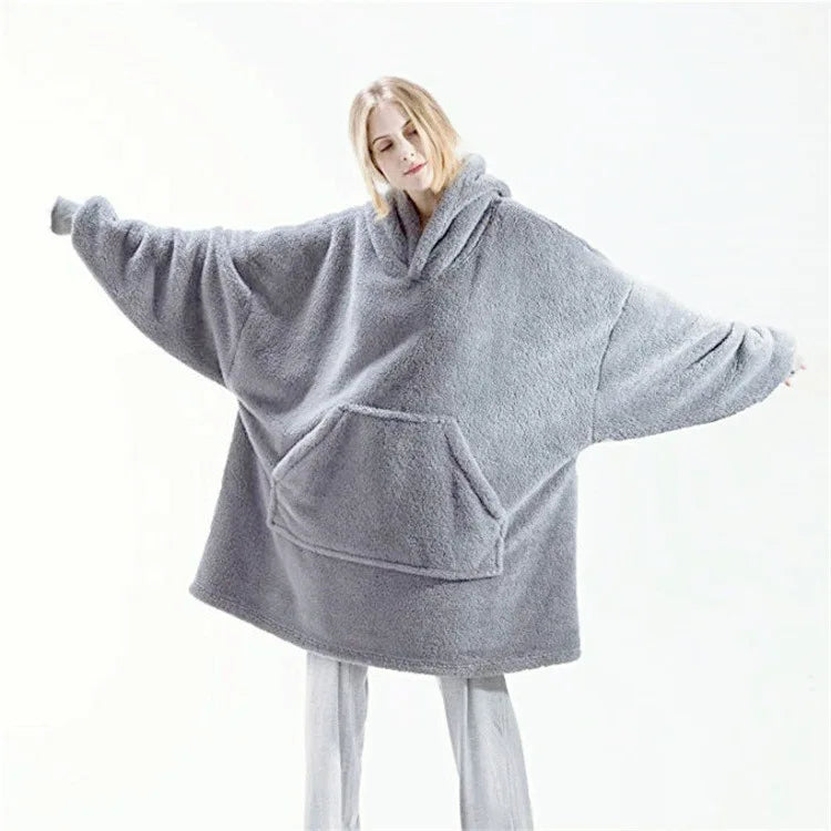 Poncho polaire réversible femme et homme