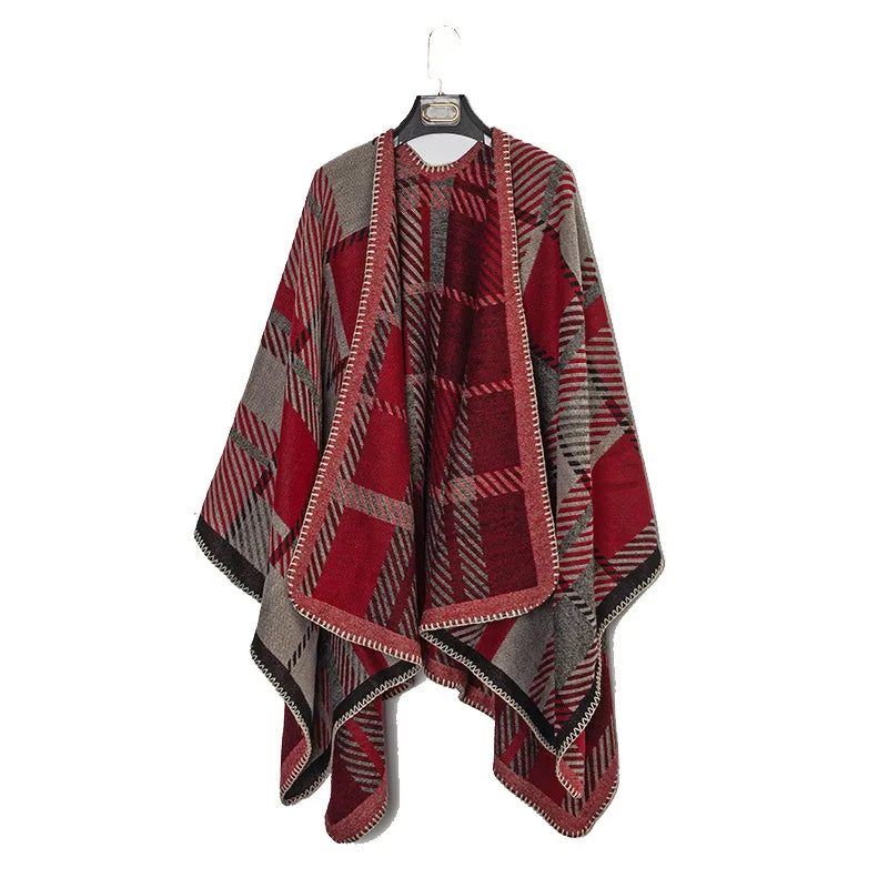 Poncho-châle d'hiver pour hommes