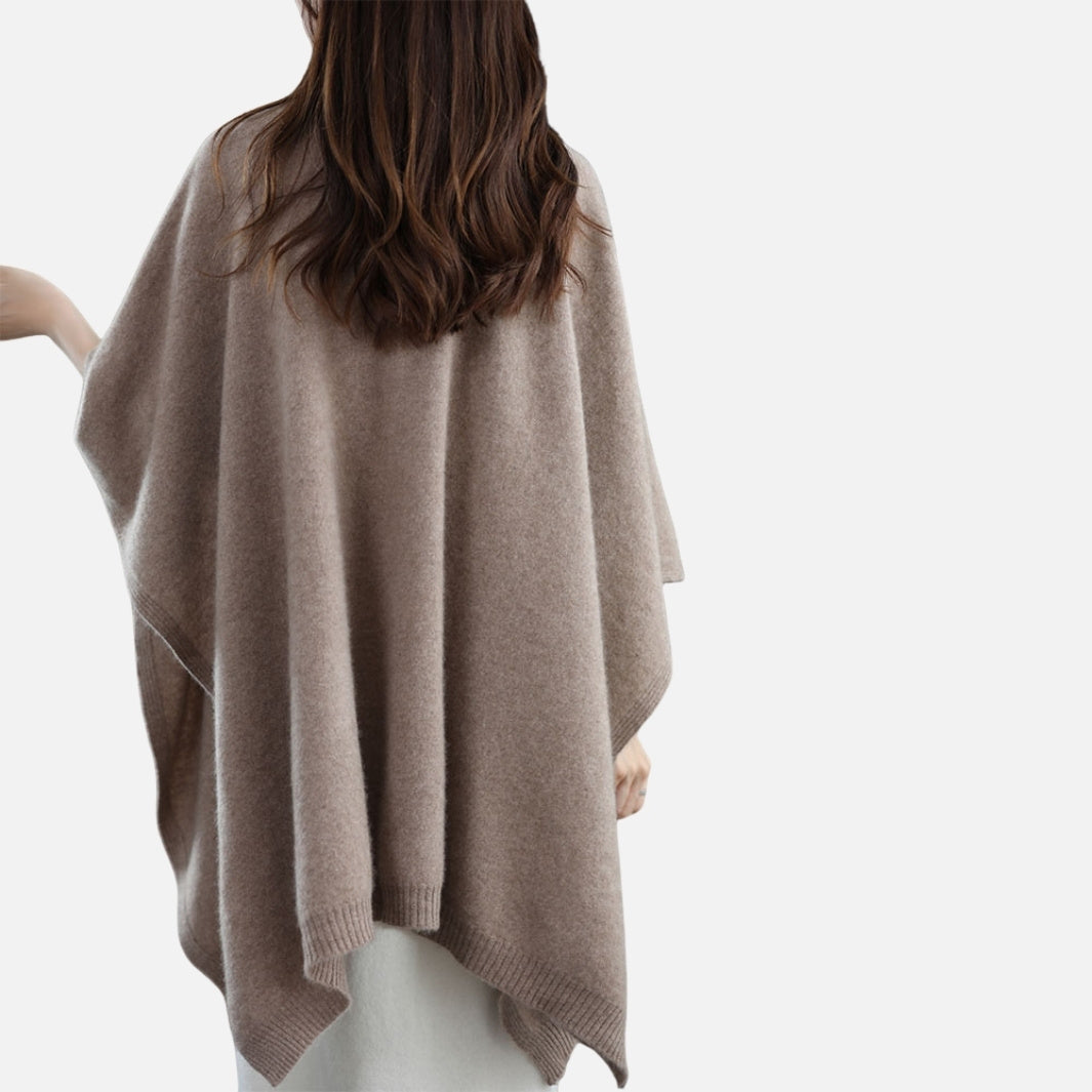 Poncho femme 100% Laine Merinos véritable