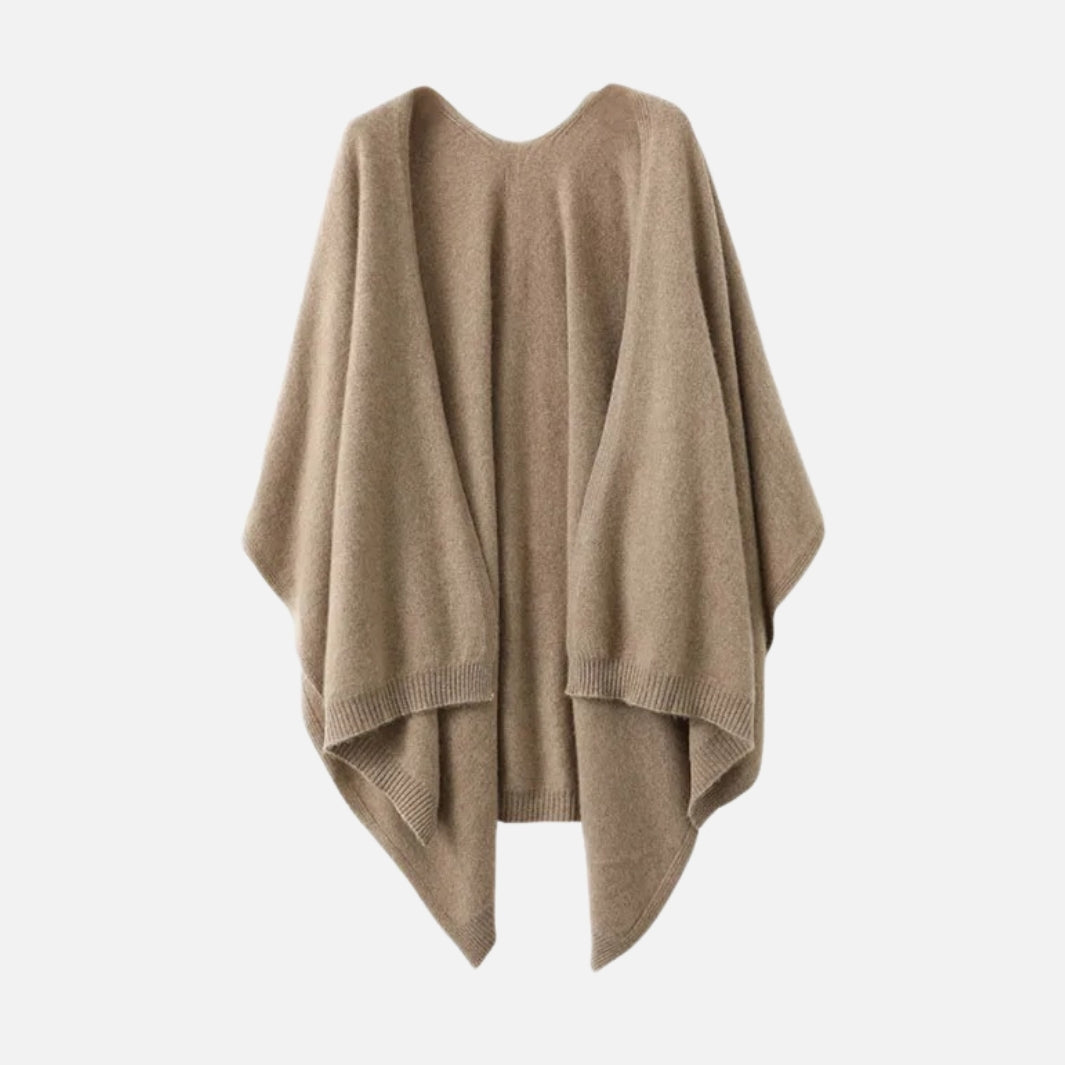 Poncho femme 100% Laine Merinos véritable