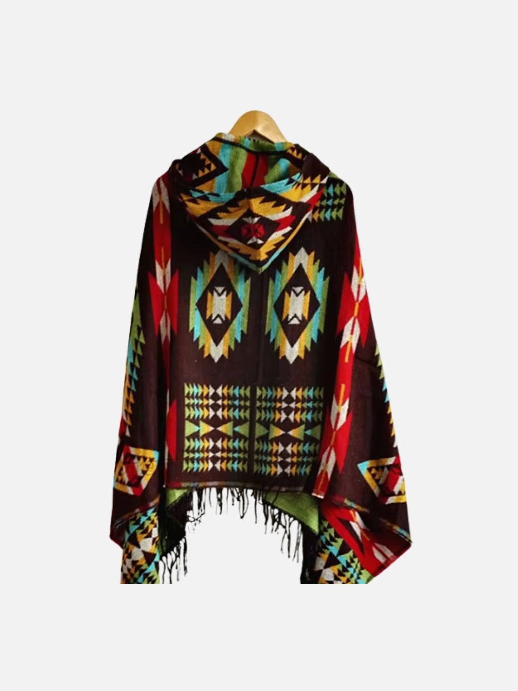 Poncho femme style maya & bohème à motifs