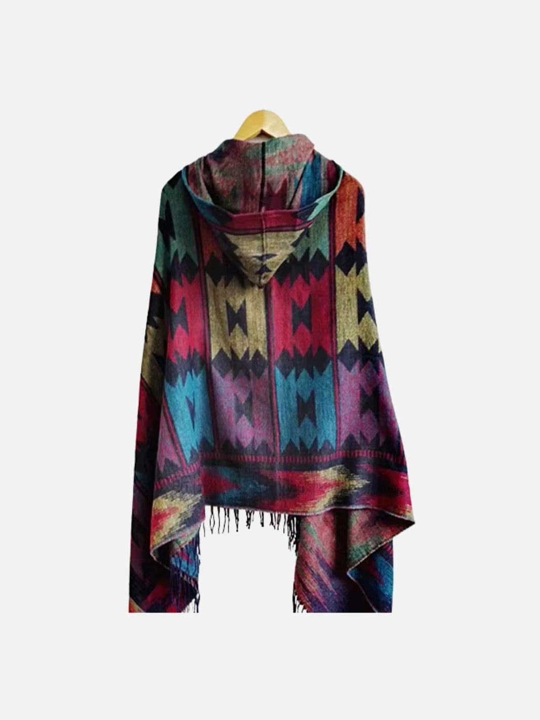 Poncho femme style maya & bohème à motifs